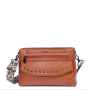 Lug Pacer Classic VL Crossbody Bag in Cooper Brown